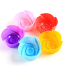 Muffin Chocolate Maker Cookie Rose Flower Silicone Baking Mould Cup Cake Mold