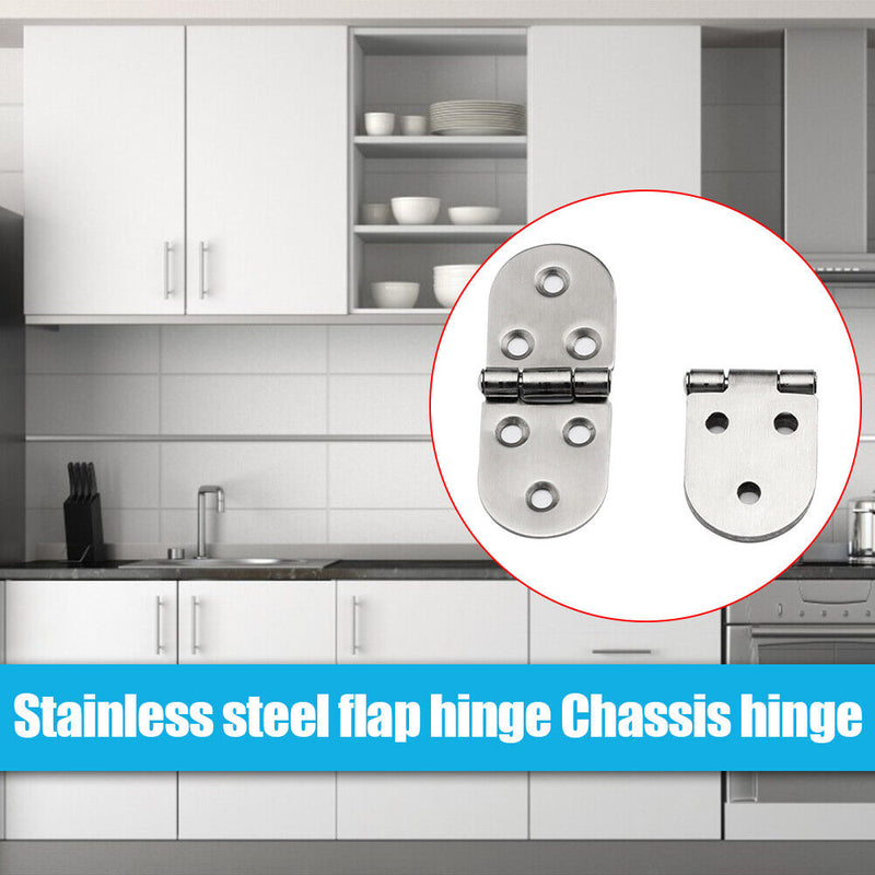Stainless Steel Flip Hinge Cabinet Chassis Folding Bending Hinge Hardware Newly