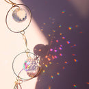Hollow Out Moon Crystal Hanging Metal Pendant Garden Decor (23)