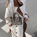 Female Chain Houndstooth Shoulder Bags Lady Luxury Woolen Cloth Crossbody Bags