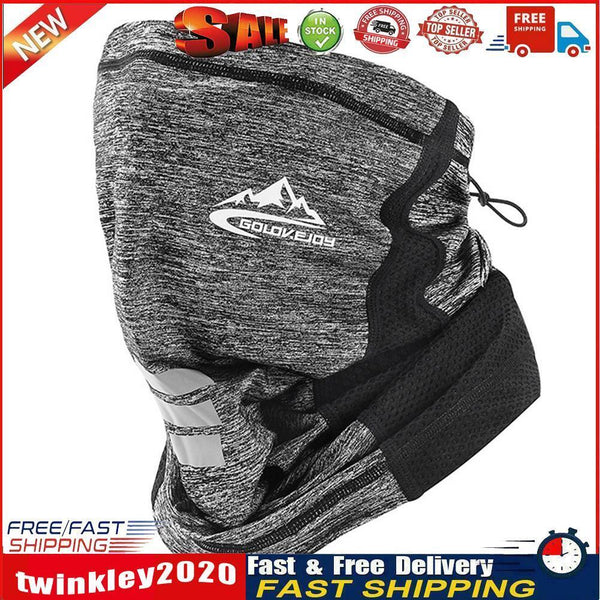 UV Protection Ice Silk Face Cover Neck Tube Outdoor Bandana Scarf (Grey) Newly