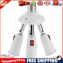 E27 Splitter 4 Heads Lamp Base Adjustable LED Light Holder Adapter Socket