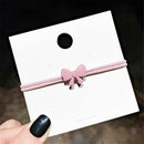 Gift Women Girl Random Color High Elastic Hair Ring Hair Tie Rope Bow