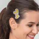 3pcs Love Heart DIY Full Drill Diamond Painting Hair Clip Rhinestone Hairpins