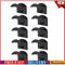 Adhesive Hat Hooks for Wall (10 Pack) - Baseball Caps Hangers Rack (Black) #F