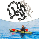 10pcs C Type Deck Rope Buckles Kayak Humpback Handle Buckle with Screws Kit