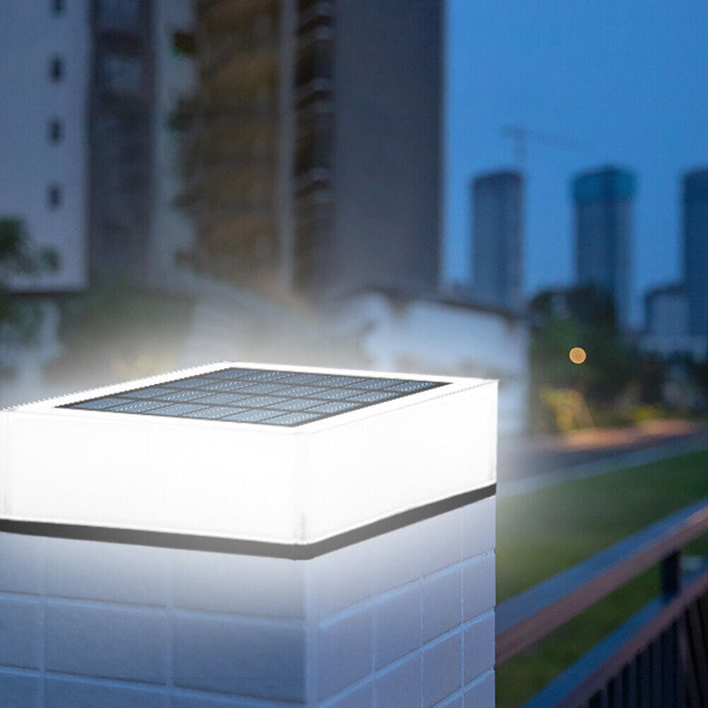LED Solar Pillar Light Outdoor Waterproof Column Night Light Garden Decoration
