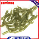 Carp Fishing Hook Sleeve Silicone Hair Rig Aligner Tackles (Green 50pcs)
