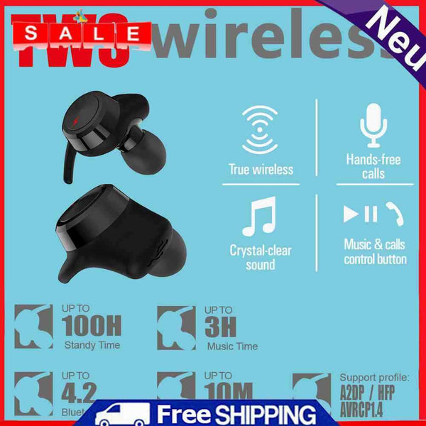AnySell Bluetooth Headphones, US001 Mini TWS Wireless Bluetooth 4.2, Stereo Earphone