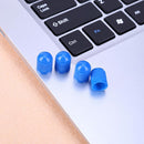 100pcs Car Truck Bike Tire Wheel Air Valve Stem Caps Dust Covers (Blue) Newly
