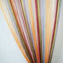 Mixed Colors Line Window Thread Curtain for a Shop Window Show
