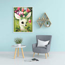 5D DIY Full Round Drill Diamond Painting Holiday Elk Rhinestone Artwork Kit