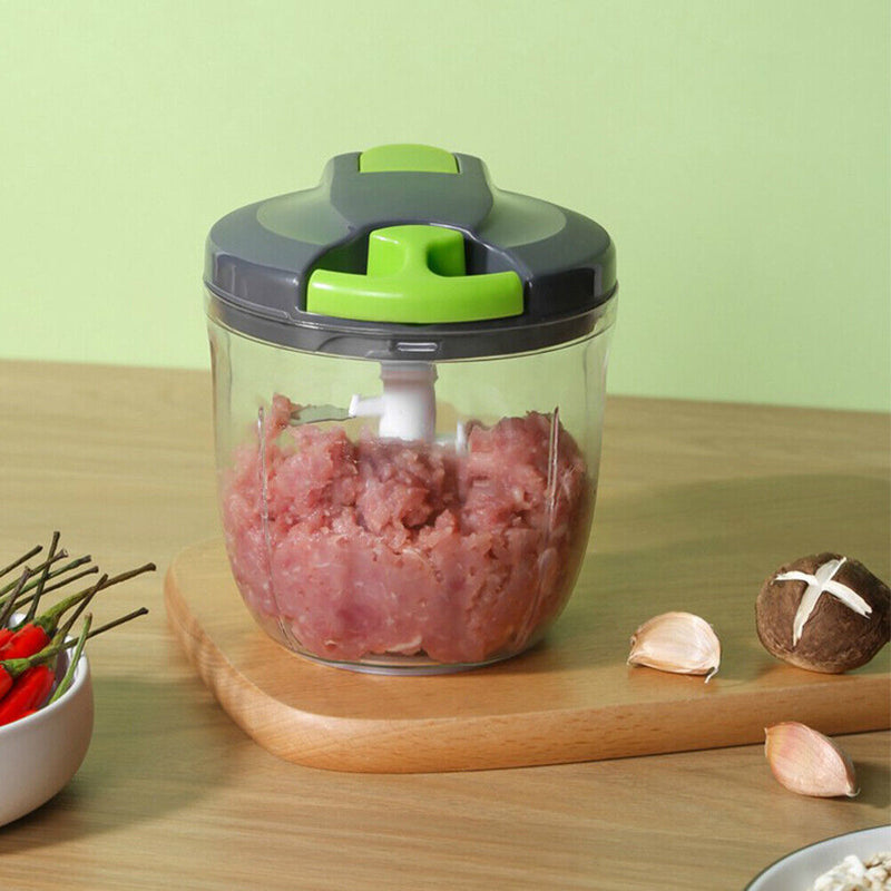 Kitchen Pulling Manual Food Rope Processor Shredder Meat Chopper (L)