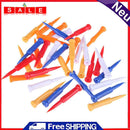 35Pcs/Bag Multi Color Golf Tees Golf Plastic Tees Rubber Cushion 68mm Top Gol