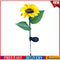 LED Solar Sunflower Shape Light Ground Plug-in Iron Lamp Path Decor (A) #F