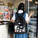 #A Nylon Female Japanese Preppy Style Schoolbag High School Girls Backpack for G