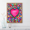 Handmade Abstract Love 5D DIY Full Round Drill Drawing Kit Diamond Painting Gift