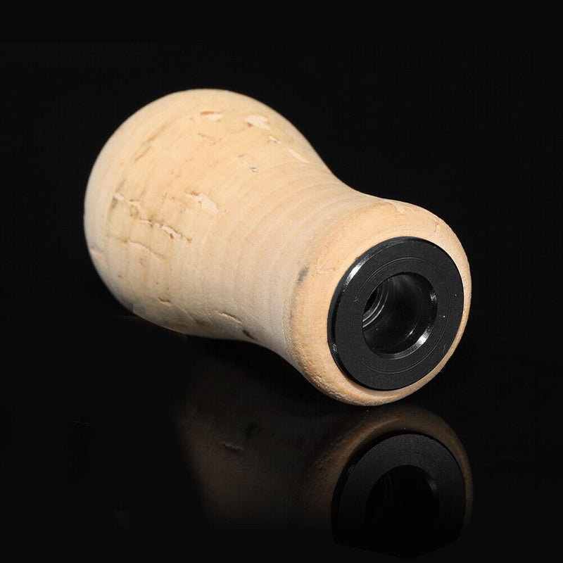 Fishing Reel Handle Knob DIY Cork Grip Replacement for Baitcasting (Black) Newly