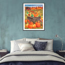 DIY Full Drill Round Diamond Painting Farm Pumpkin Full Drill for Wall Artcrafts