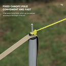 Tent Canopy Lanyard Clothesline Outdoor Camp Hiking Rope w/ Buckle (Khaki) Newly