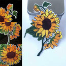 Sunflower Patch Cloth Bag Stickerei Applique Aufkleber Abzeichen-Patches Z0D6