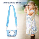 Portable Mini Cartoon Camera Cover Adjustable Silicone Shell (Blue Dog) Newly