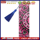 DIY Mandala Special Shaped Diamond Painting Leather Bookmark with Tassel Craf