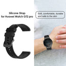 Silicone Strap Replacement Belt for Huawei Watch GT 2 Pro Watchband (Black)