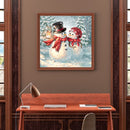 5D DIY Full Round Drill Diamond Painting Christmas Snowman for Home Decor