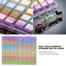 Nail Art Rhinestone Tool Case Jewelry Beads Display Storage Box Organizer H