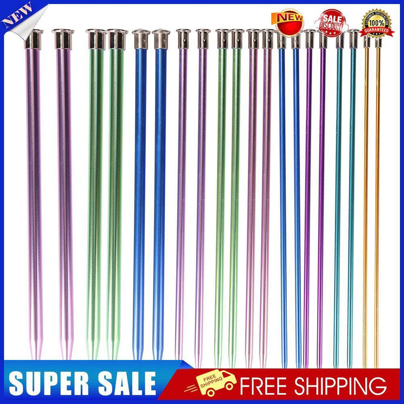10 Pairs Knitting Needles Alumina Crochet DIY Sweater Weave Knitting Tools