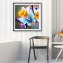 Animal Full Drill Round Diamond Picture DIY 5D Mosaic Butterfly Painting Kit