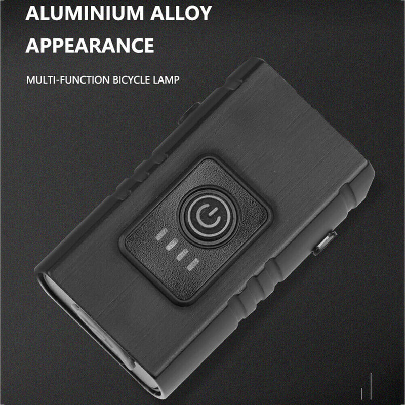 MTB Bike Handlebar Front Light Night Safety Riding 6 Modes Lighting Headlight