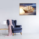 5D DIY Full Drill Diamond Painting Sun Ship Cross Stitch Embroidery Mosaic
