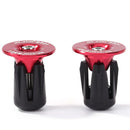 2pcs Bike Bar End Plug Aluminum Alloy Bicycle MTB Handlebar End Cap (Red) Newly