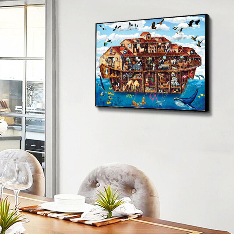 Full Cross Stitch Animals 11CT DIY Printed Embroidery Cotton Home Decoration Kit