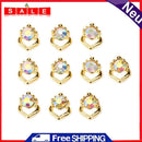 10pcs Clear Nail Art Rhinestone DIY Adorable Nail Decor Accessories (8mm)