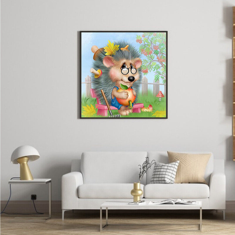 Diamond Painting Kit Hedgehog Full Round Rhinestone Wall Picture