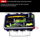 Portable Lure Fishing Tackle Box with Compartment Fishing Accessories Organizer