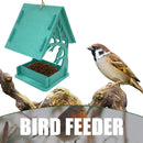 Bird Feeders Felt Hanging Birdhouse for Outside Garden Yard Decor (Green)