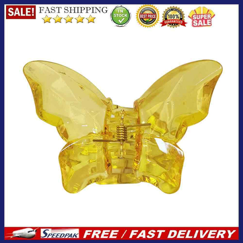 Korean Cute Hair Claws Clip Women Transparent Butterfly Sweet Hairpin Hairgrips