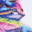 5D DIY Full Drill Square Diamond Painting Color Cat Cross Stitch Embroidery
