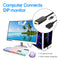 HDMI Compatible to DP Converter Adapter Cable with USB Power 4K 60Hz 0.25m
