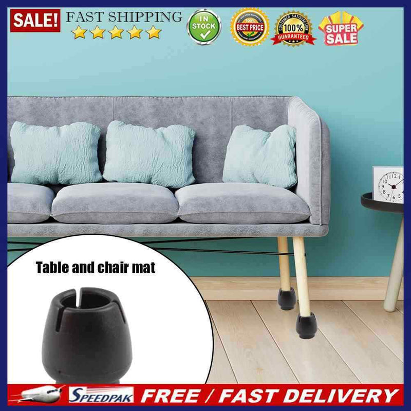 16pcs Chair Leg Mat Non-slip Silicone Floor Protection Cover No Noise for Home