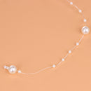 10 Meters Fishing Line Artificial Pearls Beads Chain Garland Beige Newly
