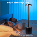Simple Desk Lamp 3-Gear Touch Dimmable Eye Protection Night Light (Black) Newly