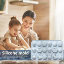 Fondant Moulds Easter Egg and Bunny - 18 Cavities DIY Fondant Cake Making Mol