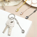Vials Mini Spoon Mini Crown Necklace Key Ring Teaspoon Pendant Spoon Keychain