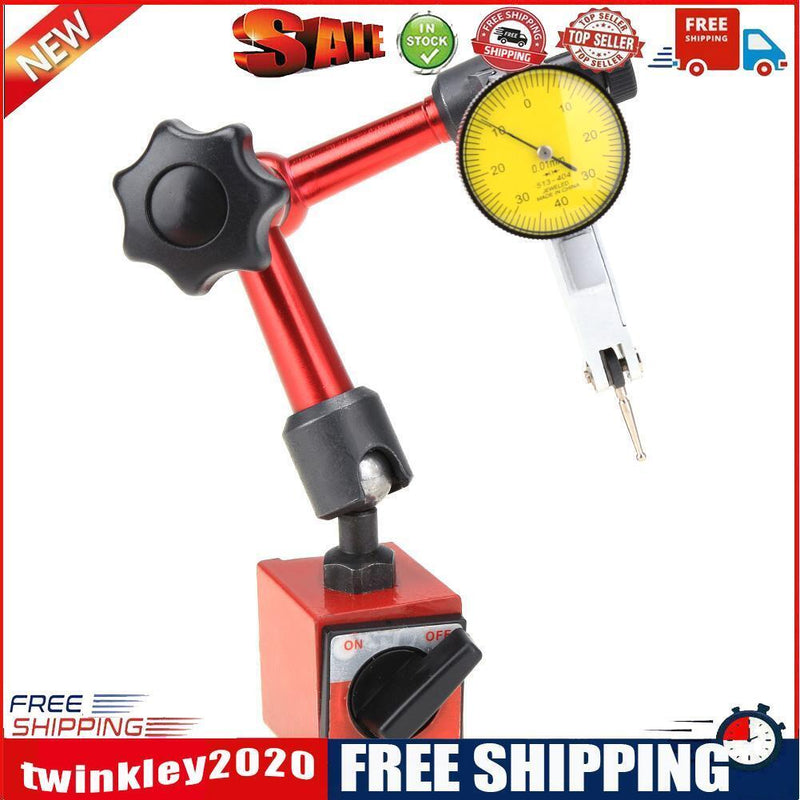Universal Flexible Magnetic Metal Base+Waterproof Lever Indicator Dial Test