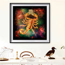 5D DIY Diamond Painting Abstract Scorpio Full Round Drill Mosaic Picture